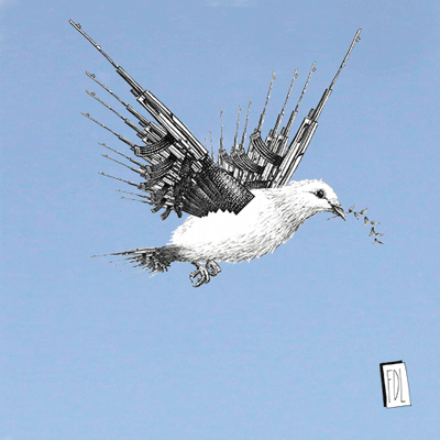 juliefeydel giphyupload bird peace war GIF