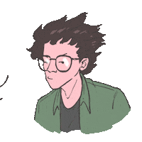 sebutsajaoloy morning night tired sleepy Sticker