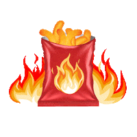 Hot Chips Fx Sticker by Reservation Dogs