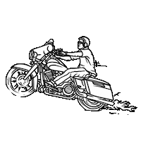 OsDur fast ride road easy Sticker