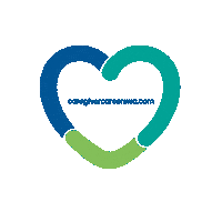 Heart Love Sticker by Caregiver Careers