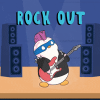 Rock N Roll Good Job GIF by Pudgy Penguins