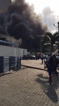 Diesel Explosion at Nigeria's Ecobank Headquarters Fueled by Tanker Truck