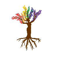 E_M_Design colors tree leafs emdesign Sticker