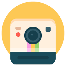 Instagram Camera Sticker by SiteDex Hosting