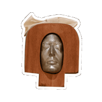 The Party Head Sticker by Toledo Museum of Art