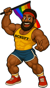 Gay Pride Sticker by SCRUFF