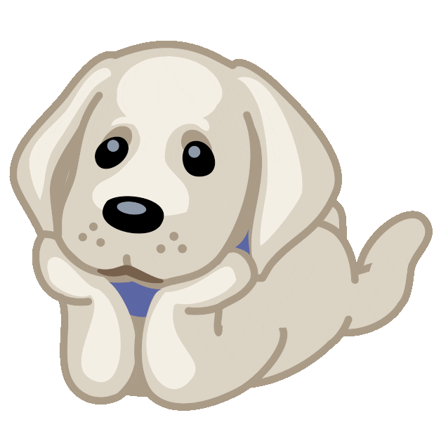 Happy Dog Sticker by Iconka