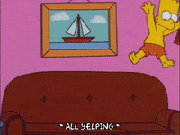 homer simpson falling GIF