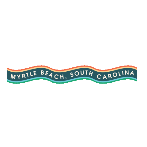 VisitMyrtleBeach vacation south carolina beaches the beach Sticker