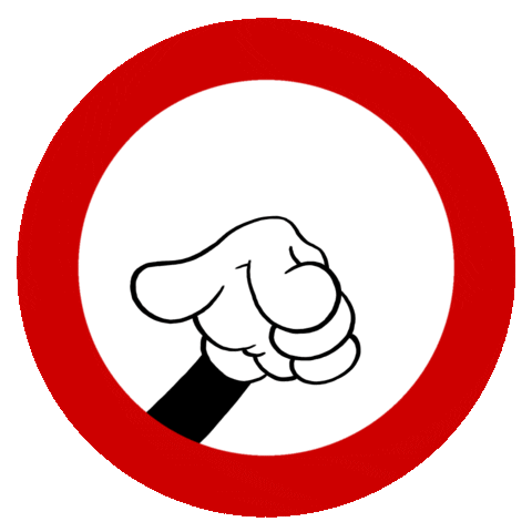 MichaelVerhuelsdonk giphyupload cartoon sign pointingfinger Sticker
