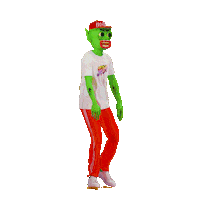 3D Walking Sticker by Mr Tronch