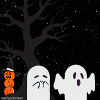 Halloween Ghost GIF by Maria Johnsen
