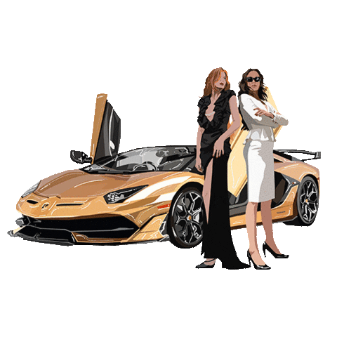 ribafuga car race fast lamborghini Sticker