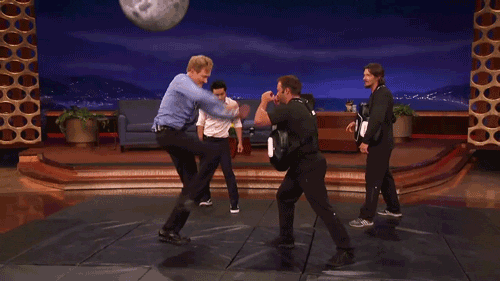 kick conan obrien GIF by Team Coco