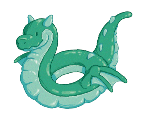 Summer Dragon Sticker by Outland