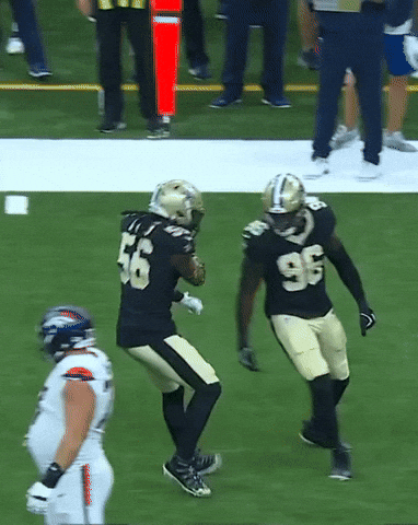 Football Good Job GIF by New Orleans Saints