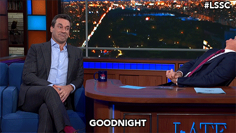 colbertlateshow giphyupload goodnight stephen colbert astronaut GIF