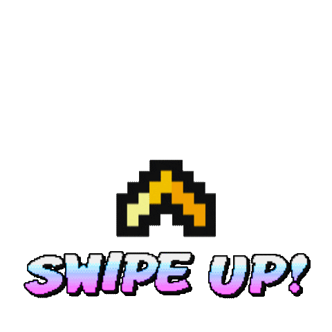 pixel swipe Sticker by haydiroket (Mert Keskin)