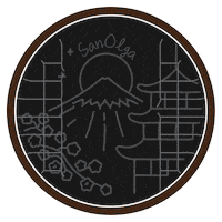 SanOlga travel japan sparkle sakura Sticker