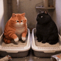 OrbitPaws silly playing cute cat sand GIF