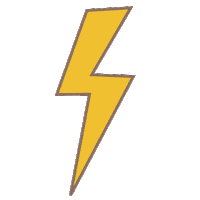Lightning Bolt Cartoon Sticker by Rob Jelinski Studios