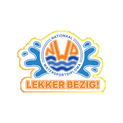 nationaalwatersportdiploma giphygifmaker zeilen lekker bezig nwd Sticker