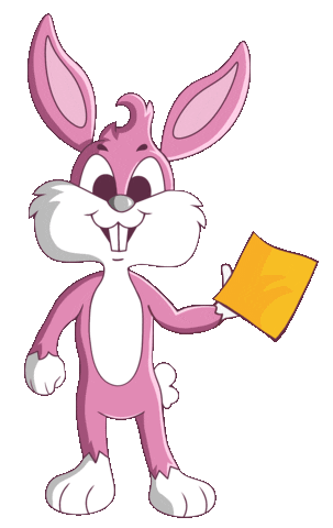 Swoopies giphyupload bunny rabbit clean Sticker