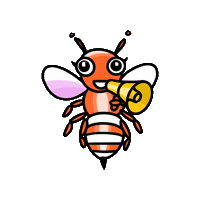 Xibee24_7 bee biene vending xibee Sticker