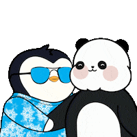 Good Vibes Friends Sticker by Kanpai Pandas