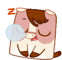 Tired Sweet Dreams Sticker by Bibi.Pet