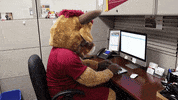 csudhteddytoro mascot relatable late procrastination GIF