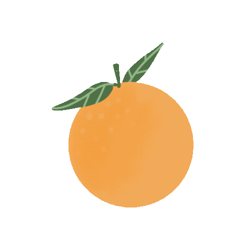 Orange Juice Morning Sticker by La Agencia Rosa