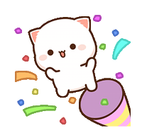 Cat Party Sticker