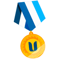 Unichristus sucesso medalha unichristus unich Sticker