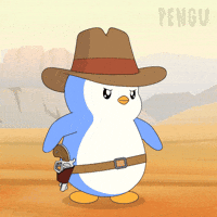 Wild West Penguin GIF by Pudgy Penguins