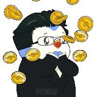 Tom Lee Money Sticker by Pudgy Penguins