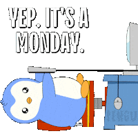 Morning Penguin Sticker by Pudgy Penguins