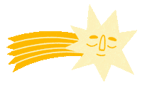 Shooting Star Smile Sticker by Katya Ross