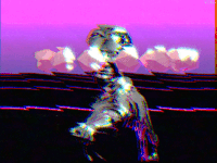 VIXIV loop 3d vintage vhs GIF