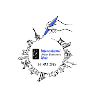 Usk Sticker by Urban Sketchers