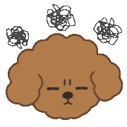 Angry Poodle Sticker