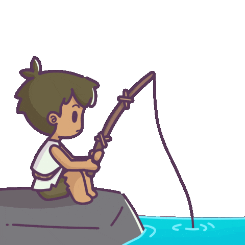 Fishing Line Waiting Sticker by Castaways