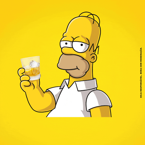 Homer Simpson Drinking GIF by Licor Beirão