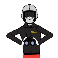 adacluftrettung pilot helm hubschrauber adacluftrettung Sticker