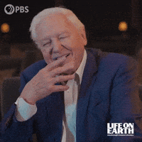David Attenborough Laughing GIF by PBS