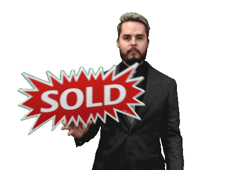 Ebissman real estate home sold pointing Sticker