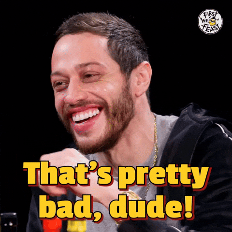 Pete Davidson Wings GIF by First We Feast