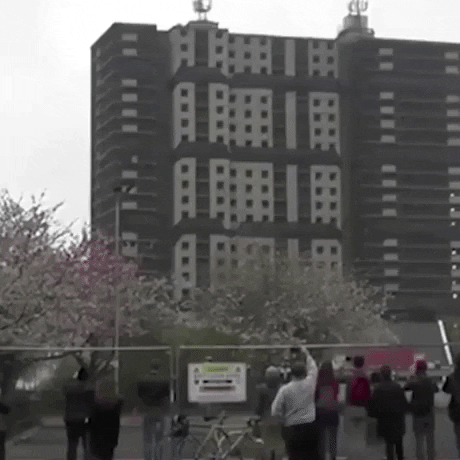 BaklolGifs giphyupload gifvif filming demolition GIF