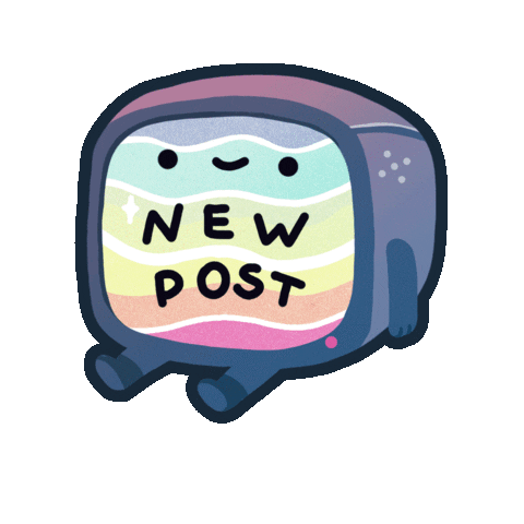new post Sticker by ellievsbear